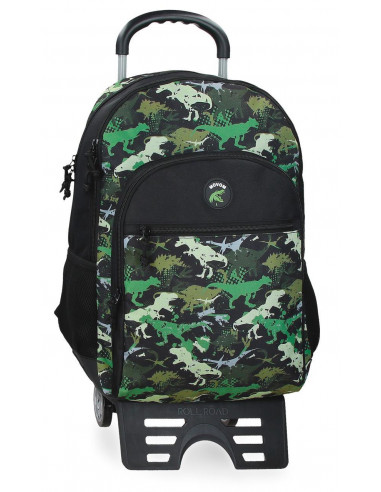 37726T1 ADAPT. BACKPACK 44CM 2C.W/TROLLEY RAPTORS